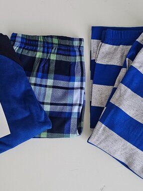 PJ Place Boys Lot 2 Long Sleeve Snug Fit Cotton Pajamas Size 14 NWT